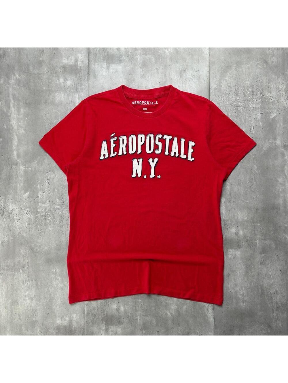 Y2K Red Aeropostale Grunge Skater T-Shirt